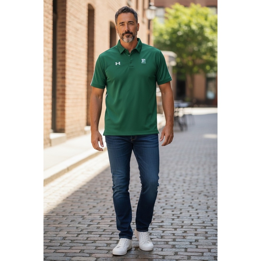 Under Armour Hawaii Warriors Mens LG Green Performance Polo Shirt Athletic UA
